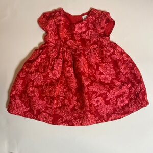 GAP 12-18M dress jacquard floral fabric